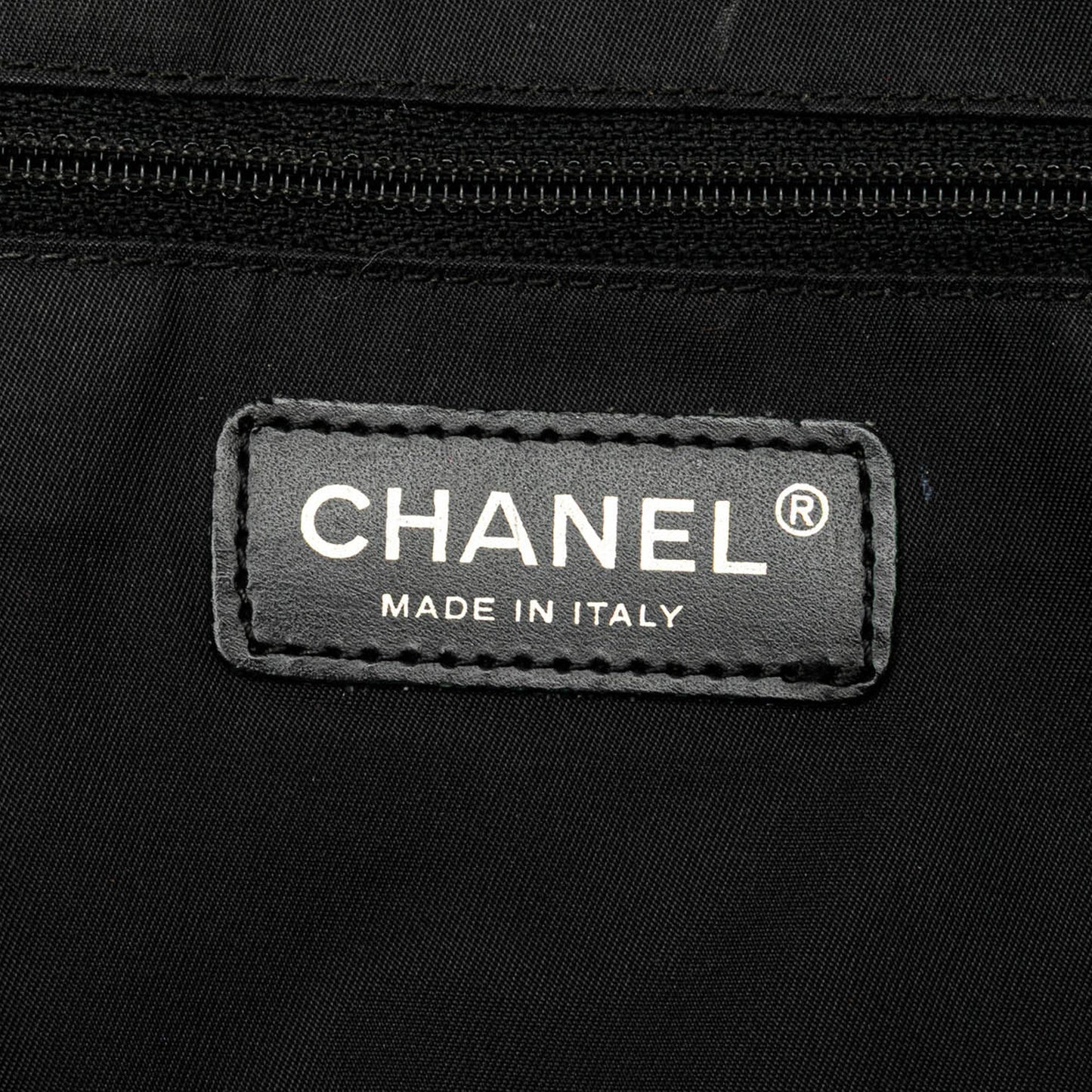 Black Chanel New Travel Line Nylon Tote