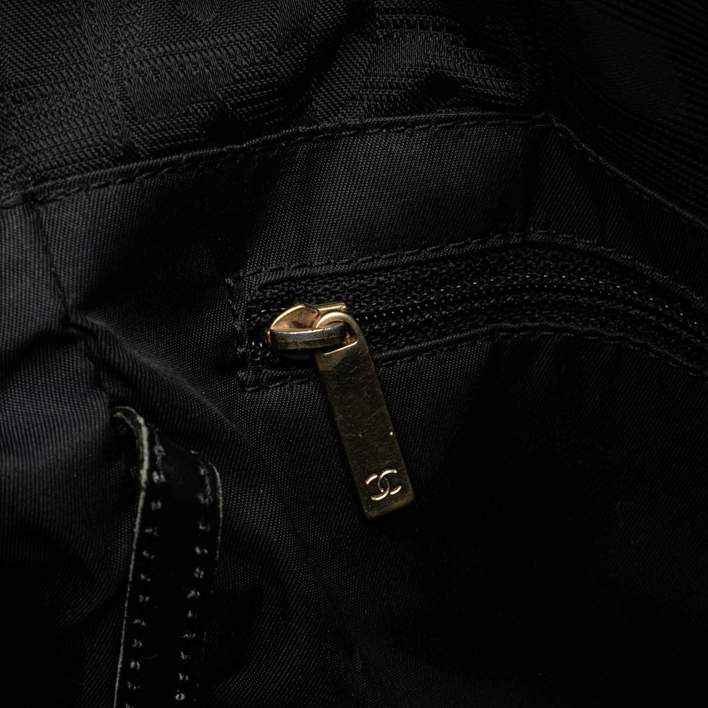 Black Chanel New Travel Line Nylon Tote