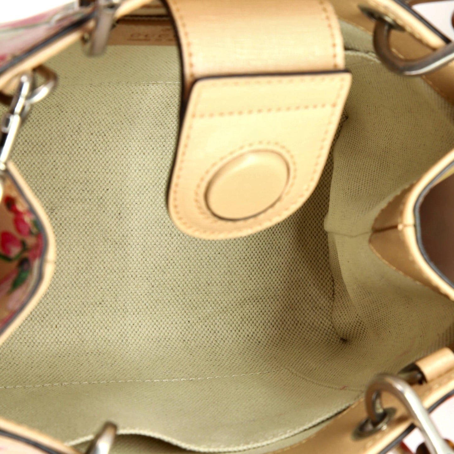 Bamboo Shopper Tote Blooms Print Leather Mini