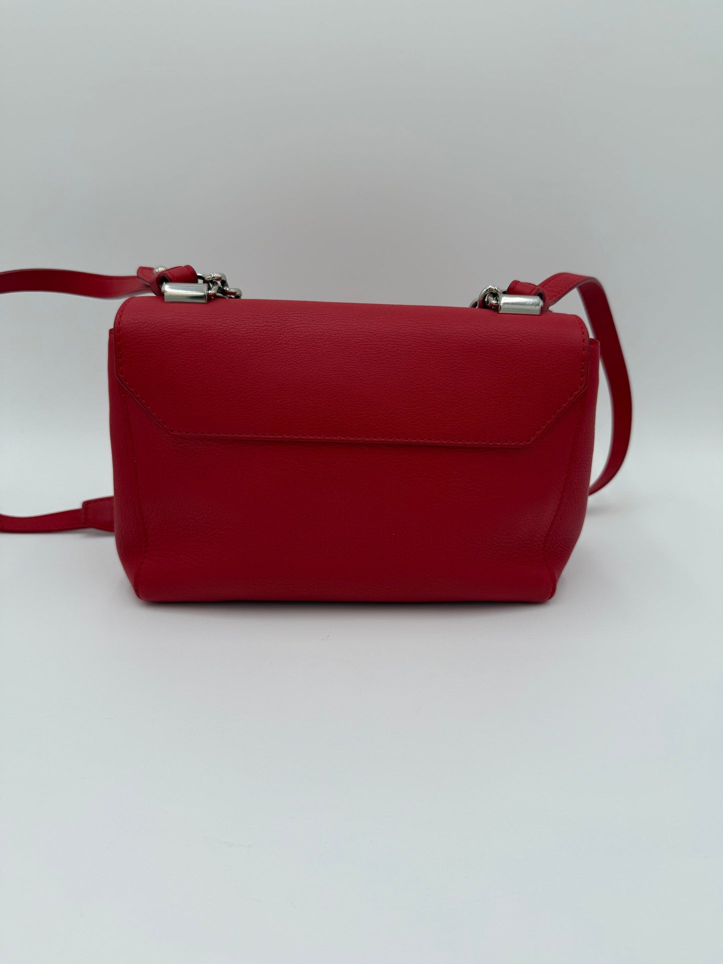Crossbody Luxury Designer By Louis Vuitton In Red & Silver, Size:Small