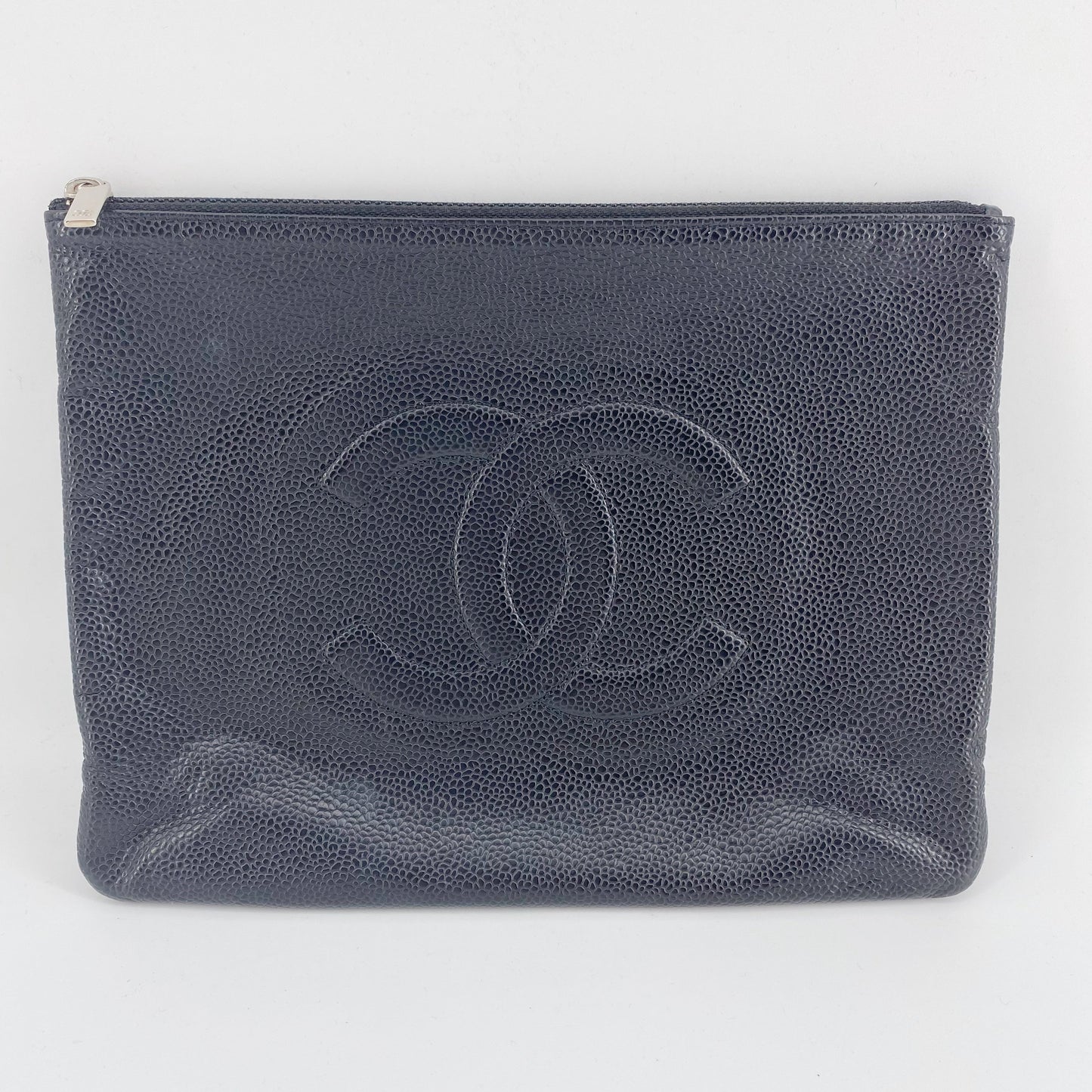 Chanel Black Leather Clutch