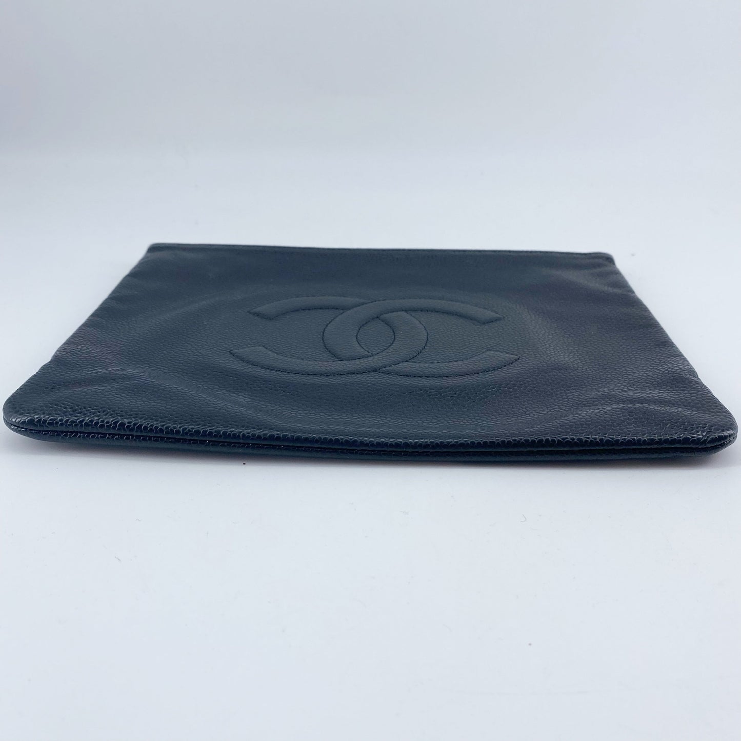 Chanel Black Leather Clutch