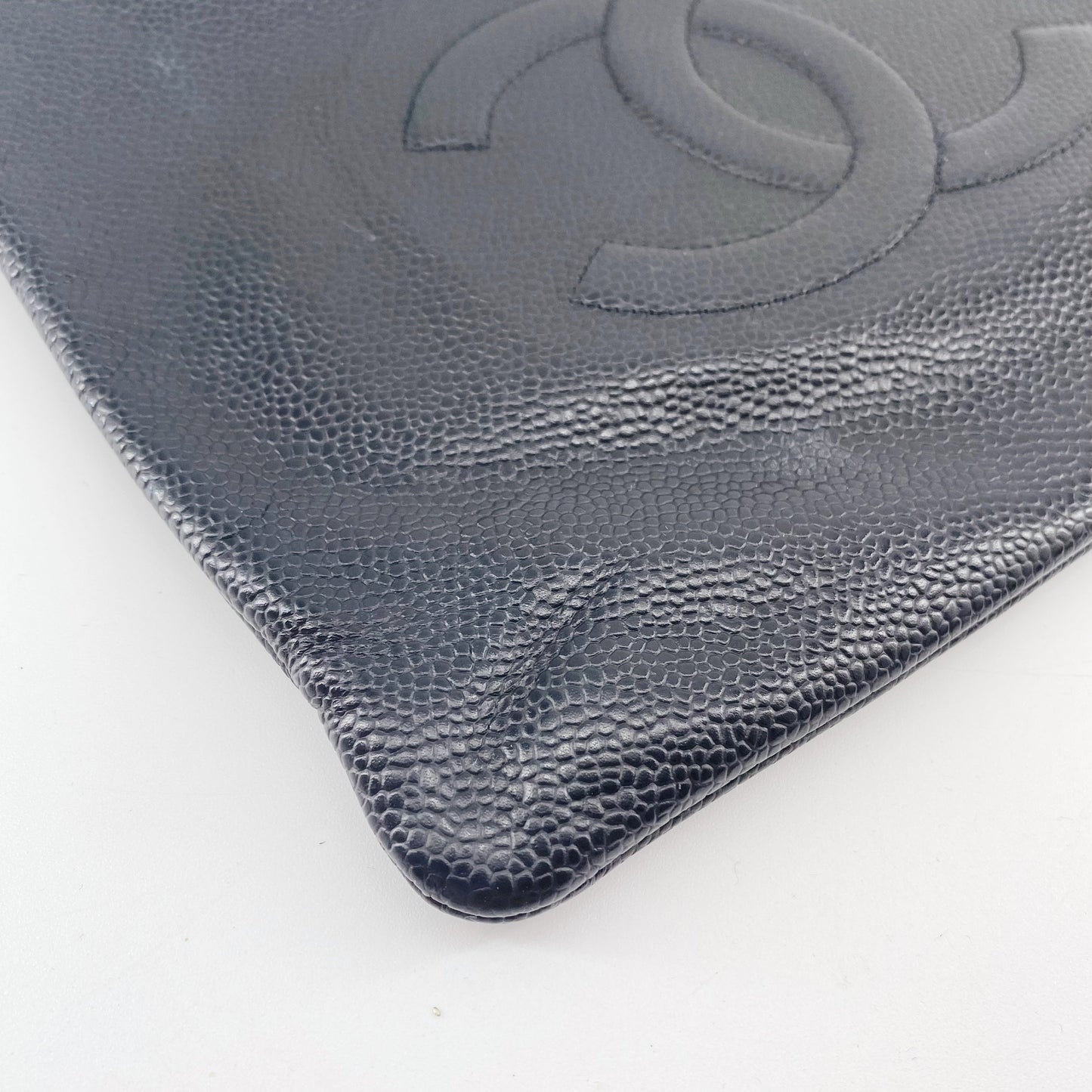 Chanel Black Leather Clutch