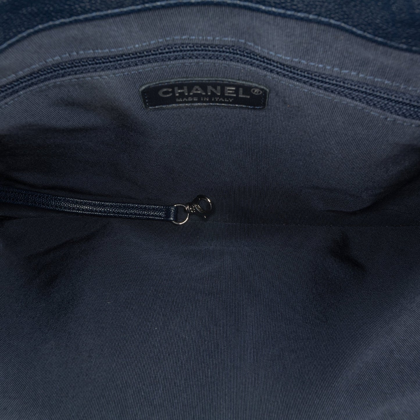 Blue Chanel Large Quilted Caviar Urban Companion Tote Satchel