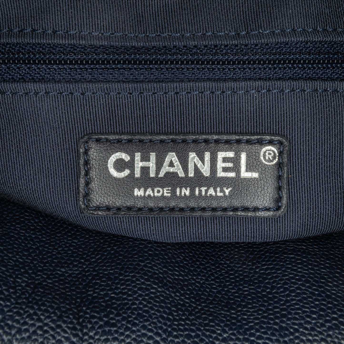 Blue Chanel Large Quilted Caviar Urban Companion Tote Satchel