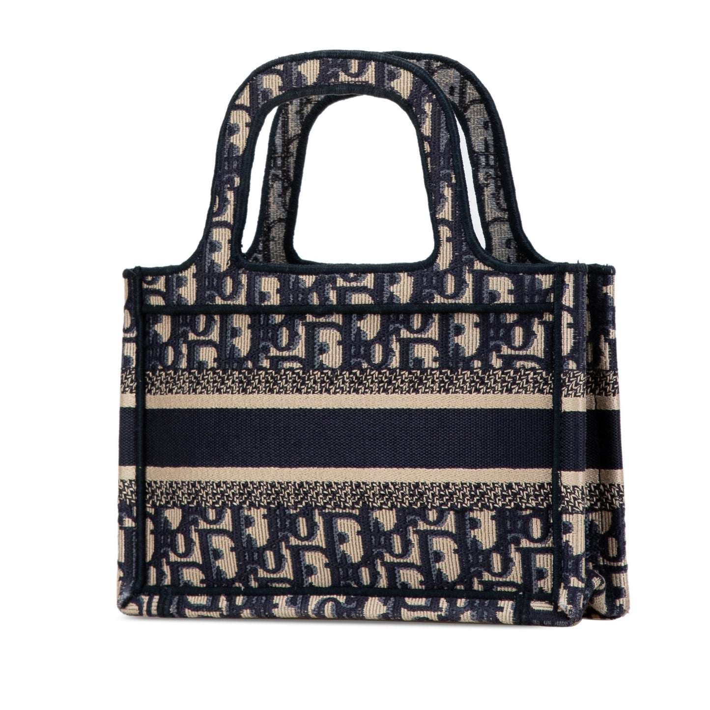 Blue Dior Mini Oblique Book Tote Handbag