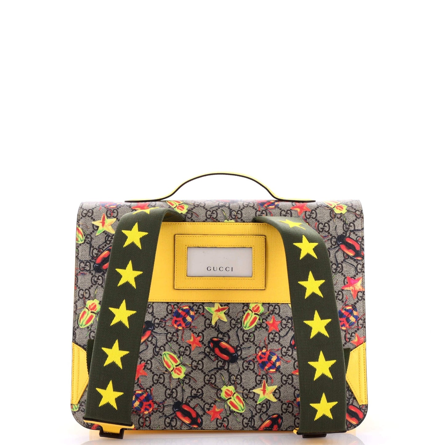 Children's Flap Backpack Printed GG Coated Canvas