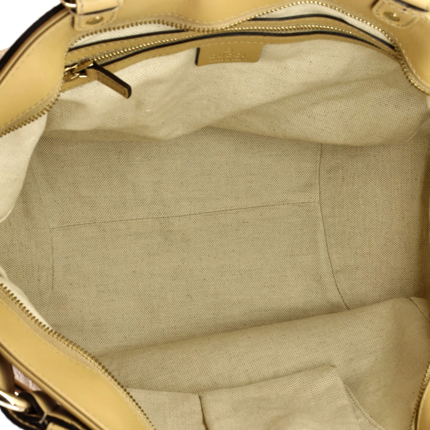Belted Bamboo Tote Diamante Canvas with Leather Medium