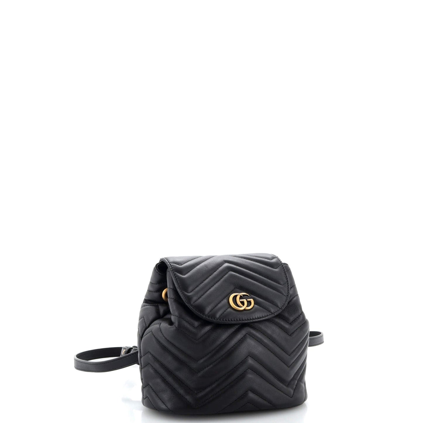 GG Marmont Drawstring Backpack Matelasse Leather Mini