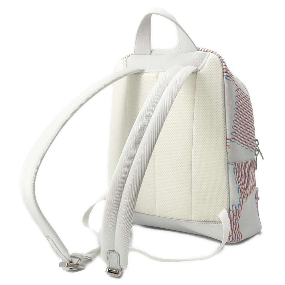 LOUIS VUITTON Racer Backpack White M20664 Damier Spray