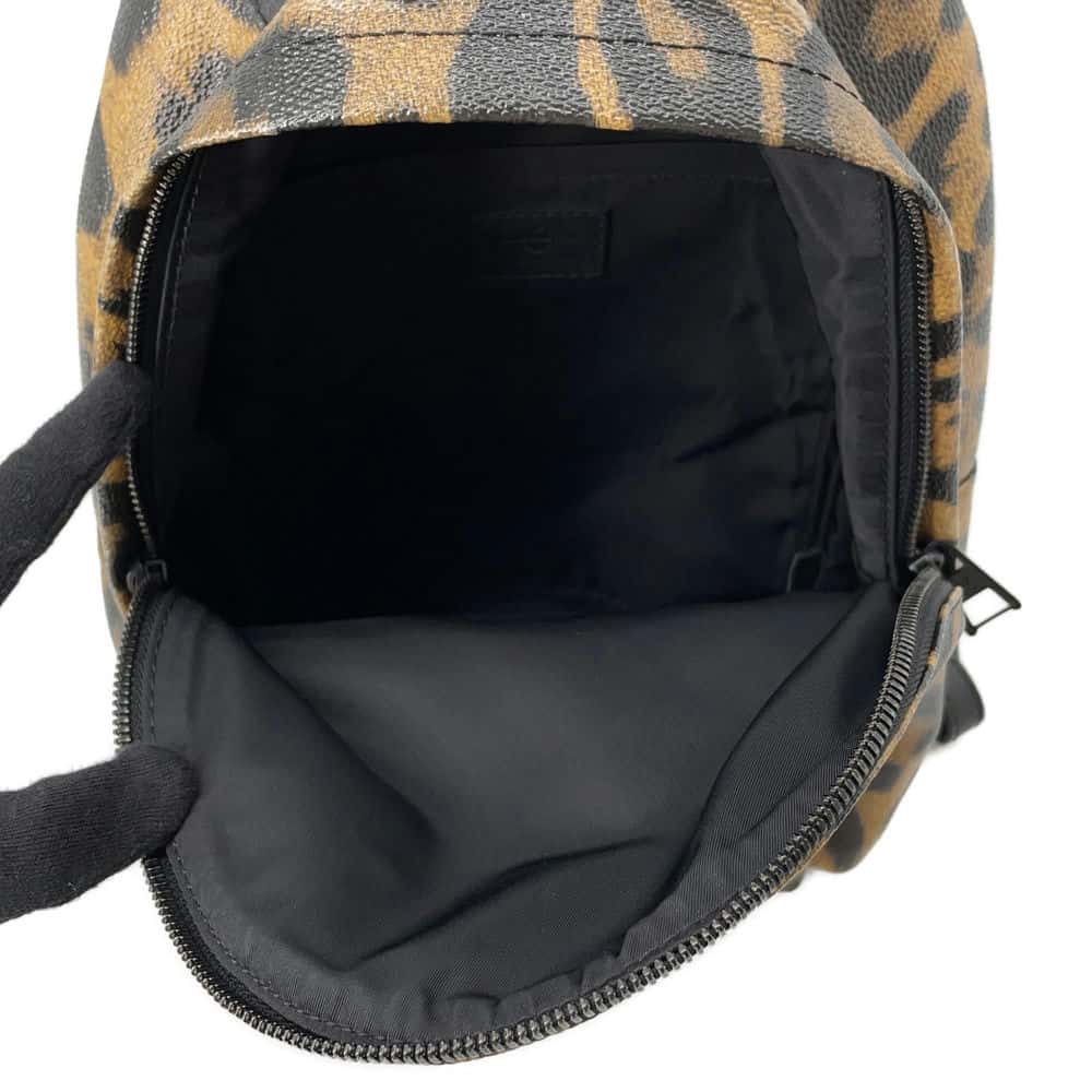 LOUIS VUITTON Palm Springs Backpack Noir/Brown M52020 Animal print Size PM