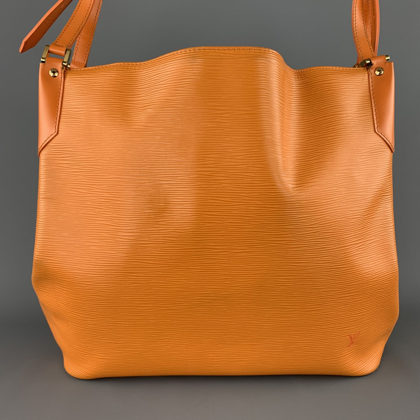 LOUIS VUITTON Orange Epi Leather MANDARA MM Large Shoulder Bag