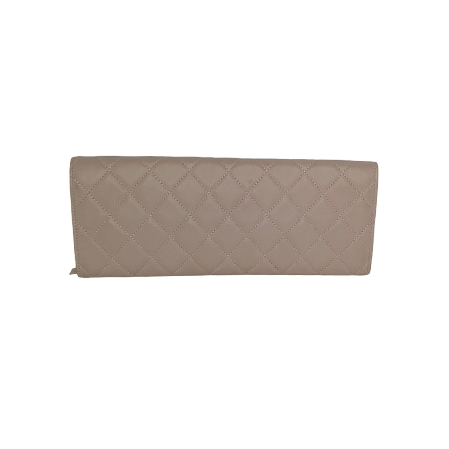 Chanel 2.55 Beige Lambskin Jewelry Case Clutch