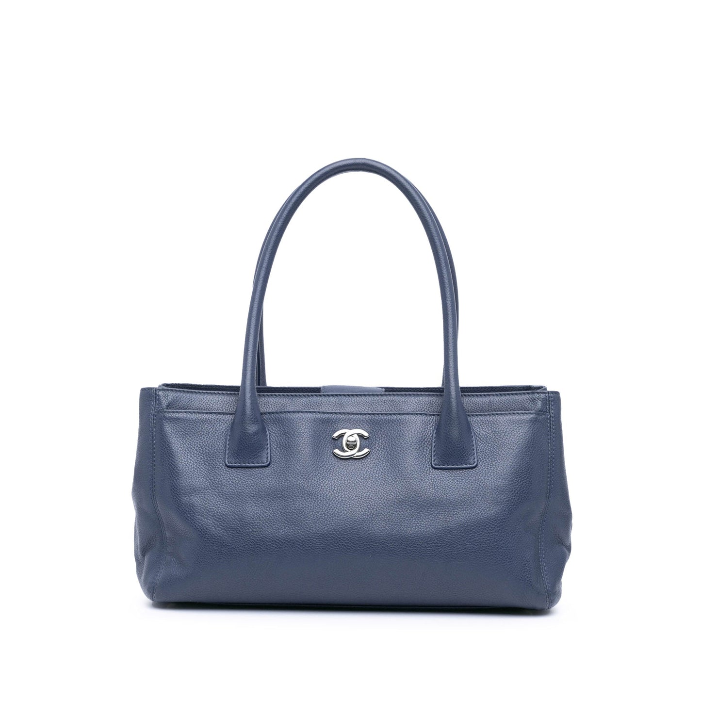 Blue Chanel Small Calfskin Executive Cerf Tote