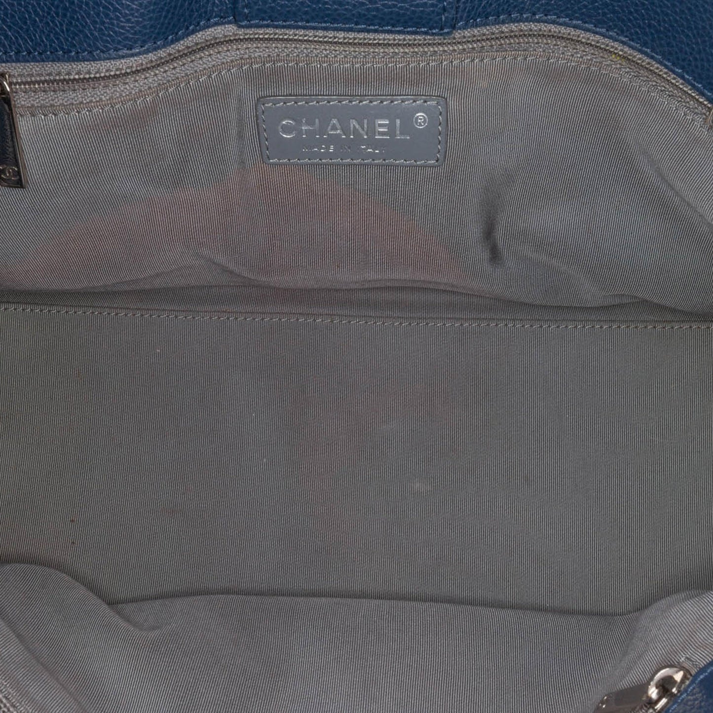 Blue Chanel Small Calfskin Executive Cerf Tote