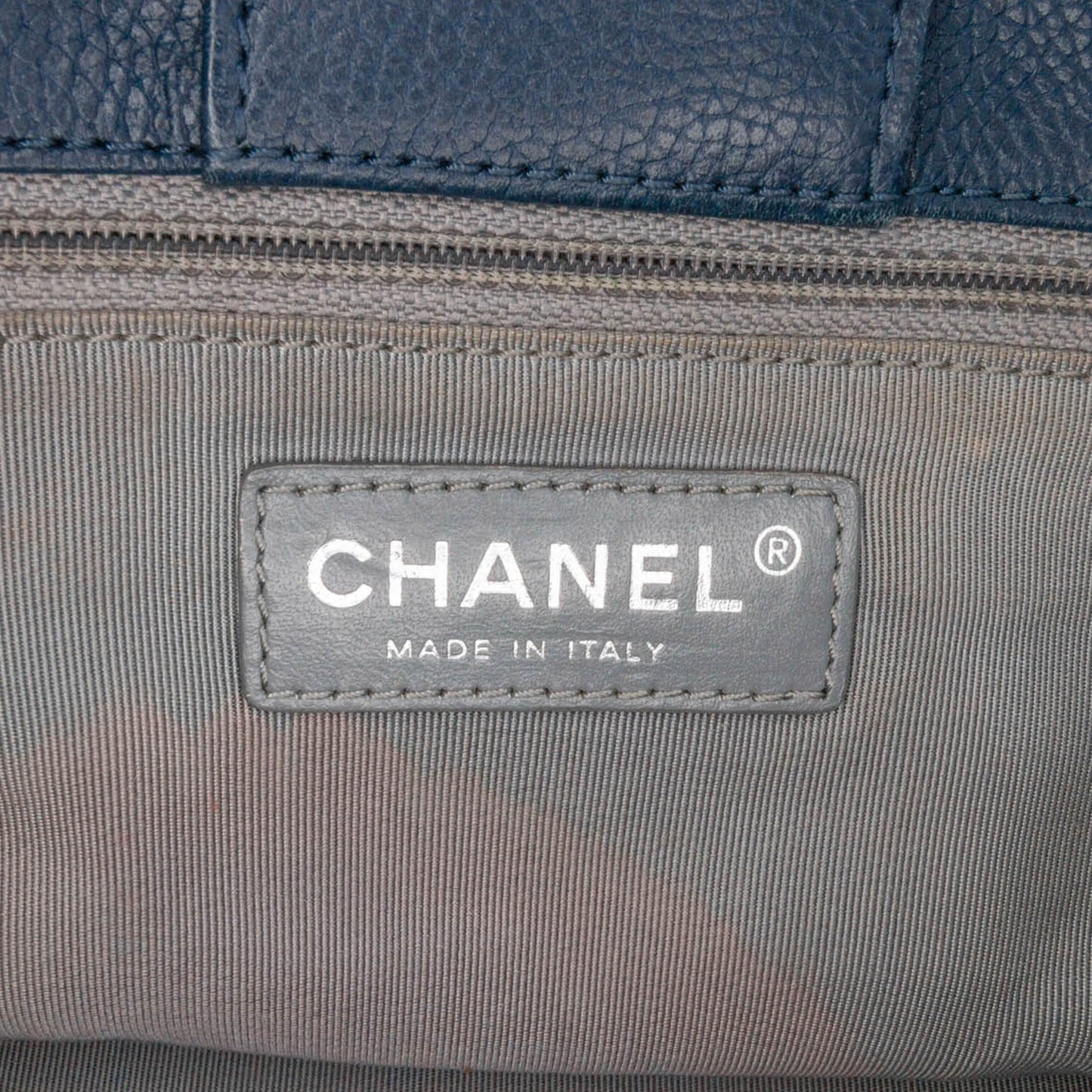 Blue Chanel Small Calfskin Executive Cerf Tote