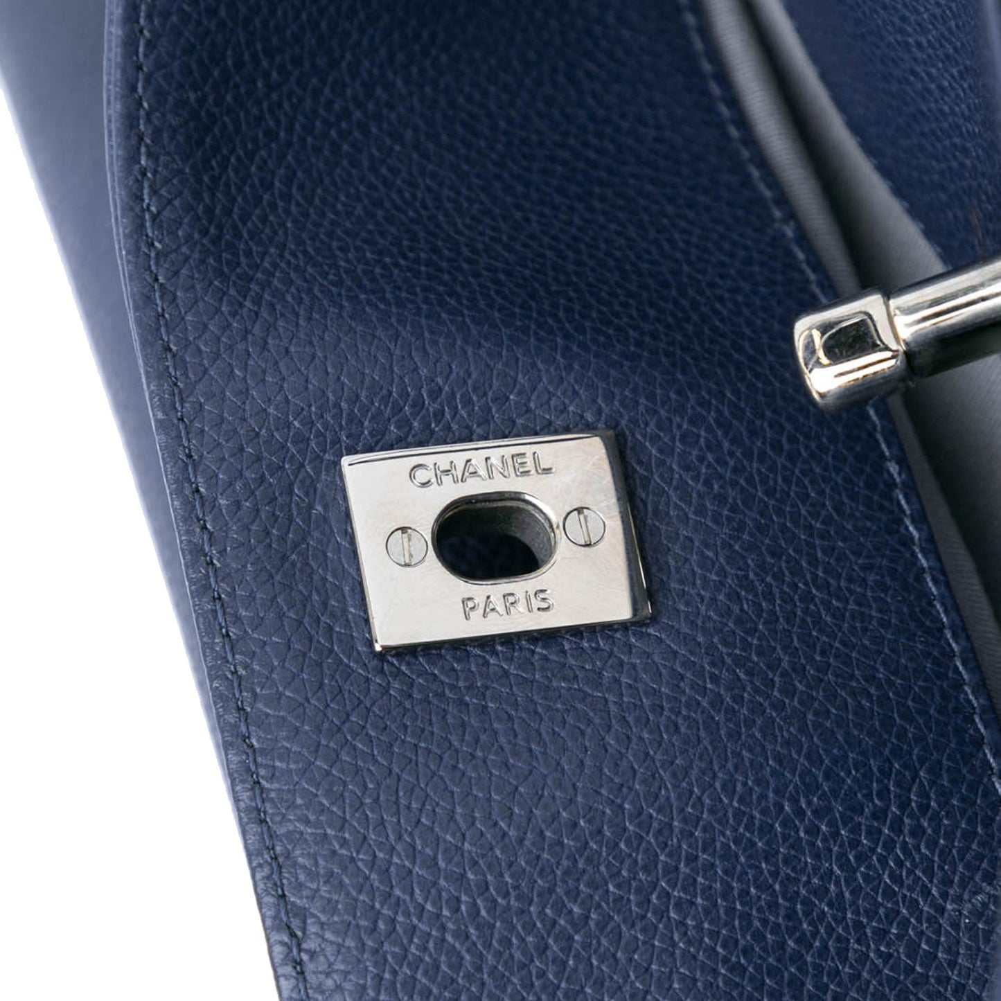 Blue Chanel Small Calfskin Executive Cerf Tote