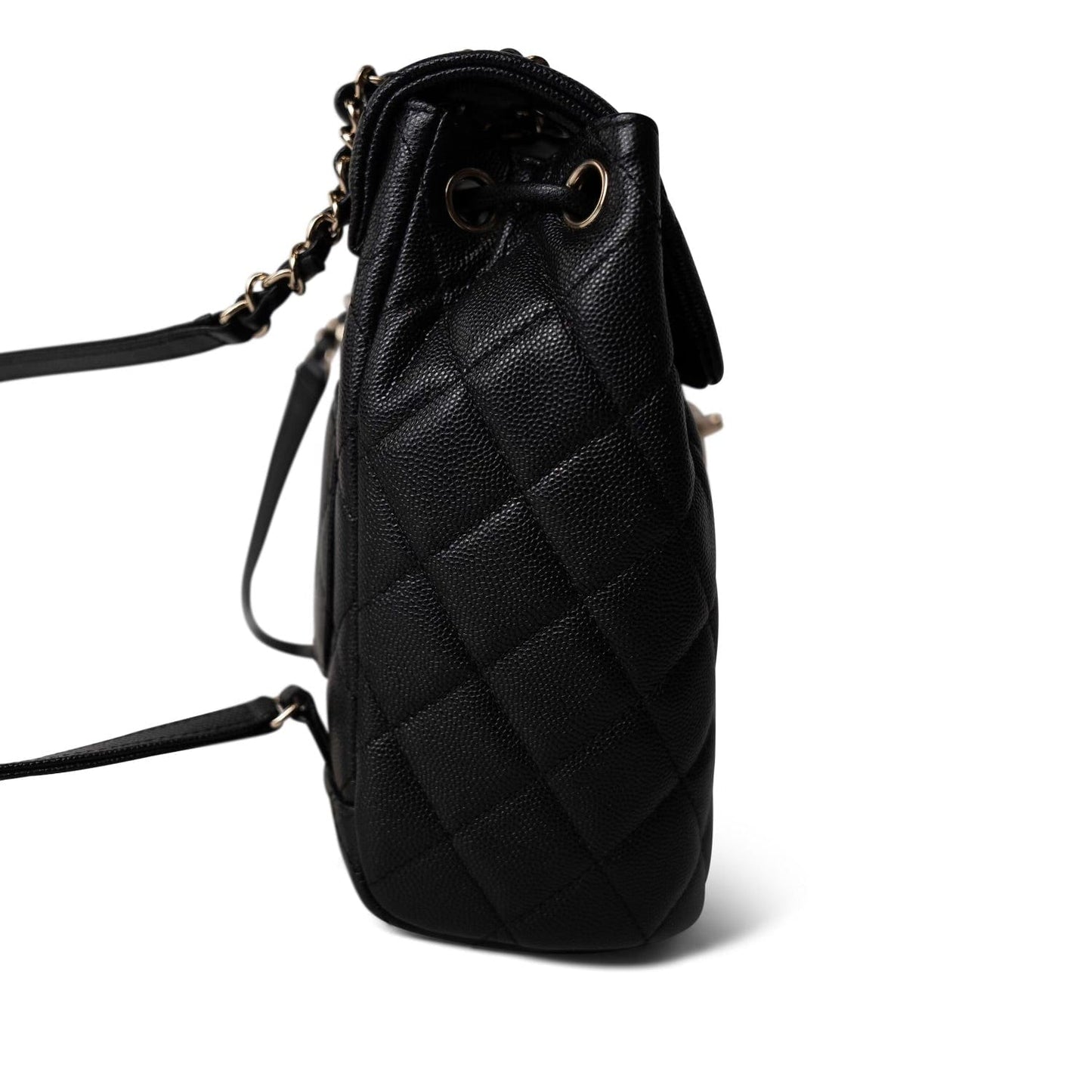 24S Black Caviar Quilted Urban Spirit Backpack LGHW