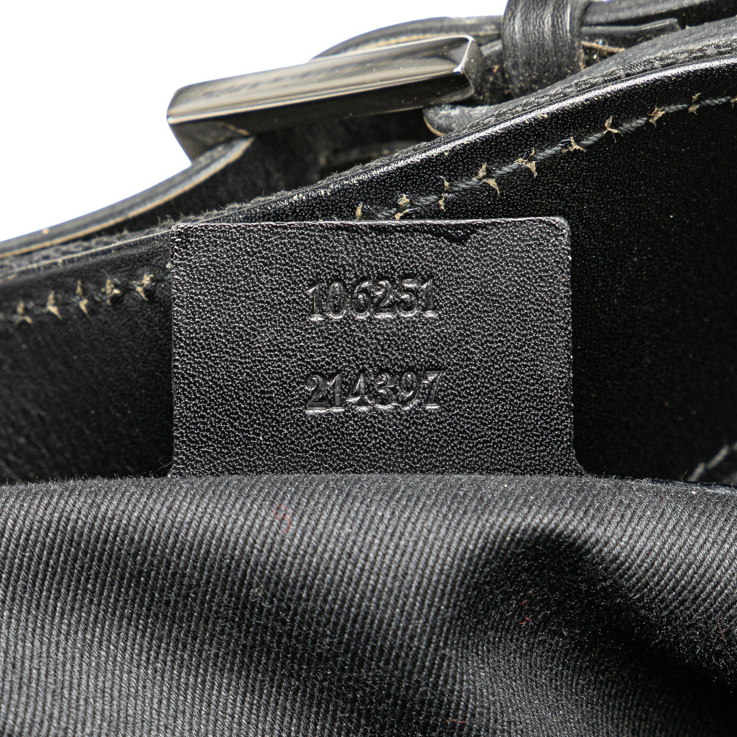 Black Gucci GG Canvas Buckle Tote
