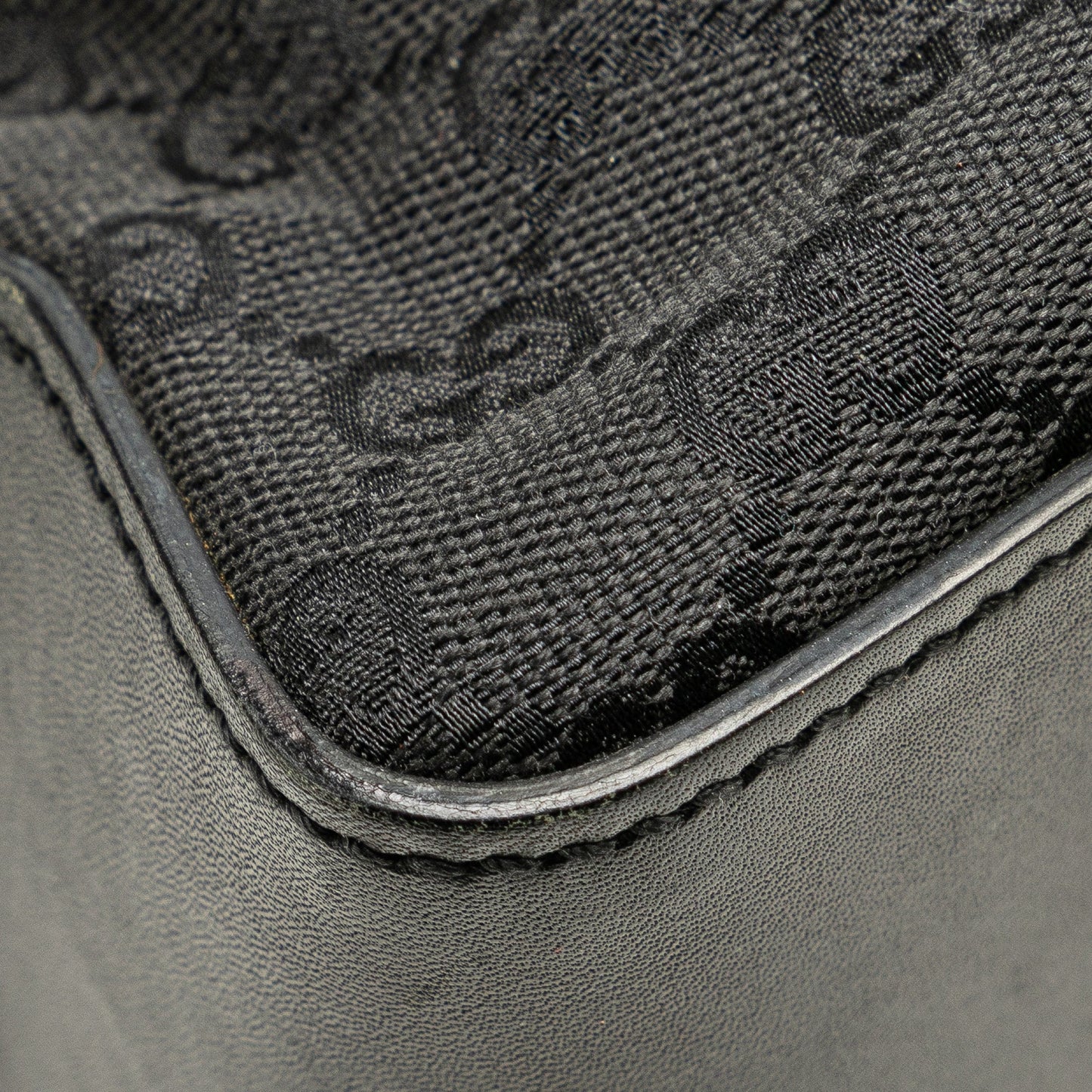 Black Gucci GG Canvas Buckle Tote