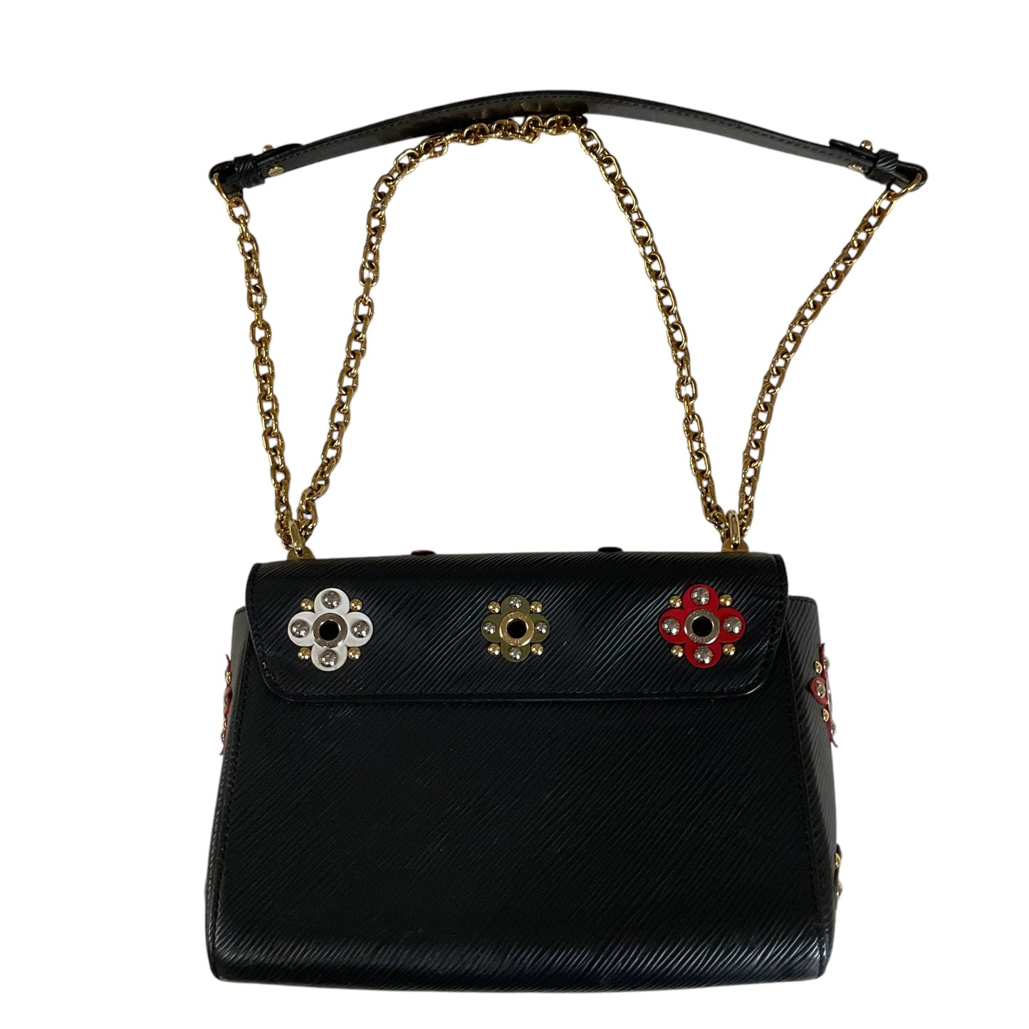 Crossbody Luxury Designer By Louis Vuitton In Black & Gold, Size:Medium