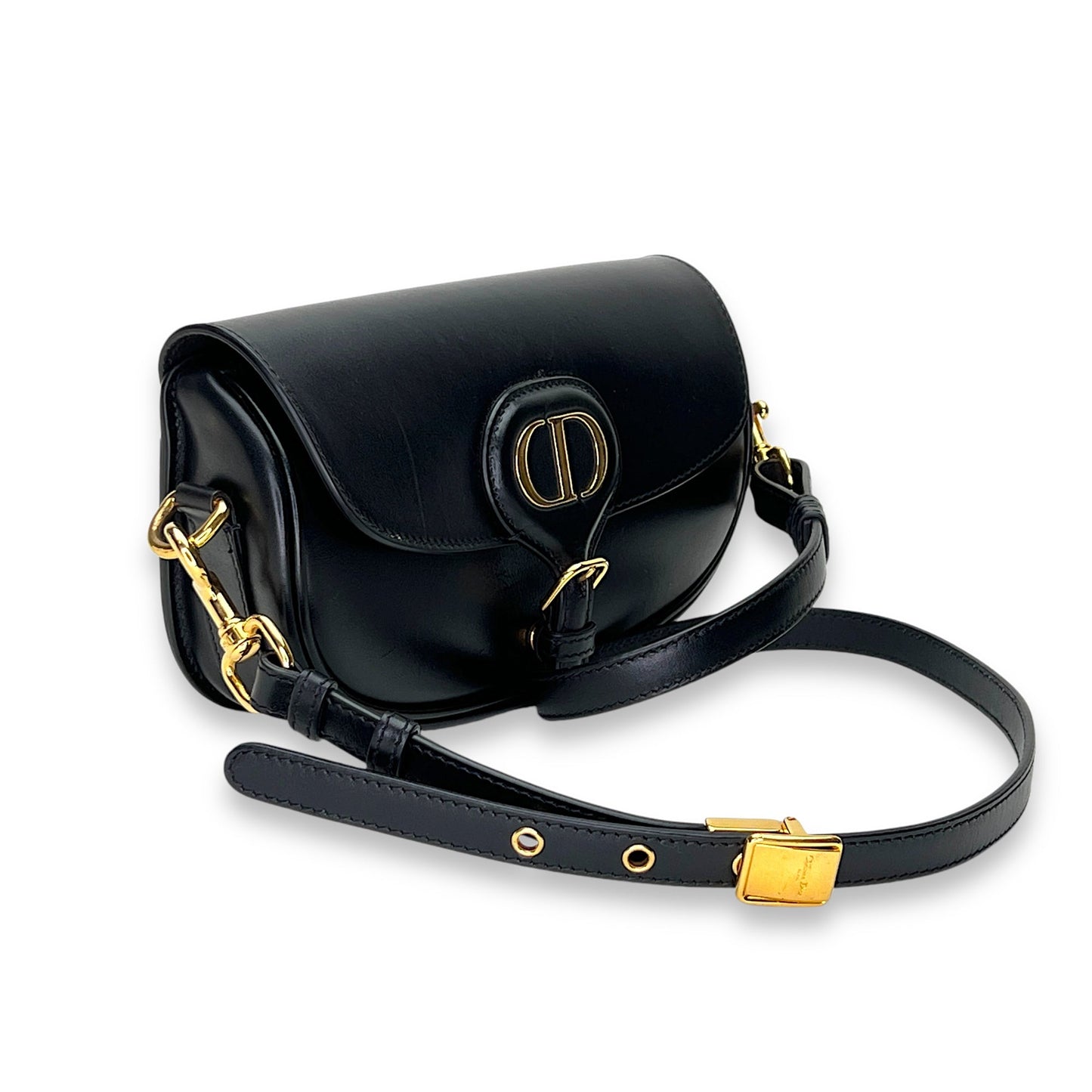 Bobby East West Crossbody bag in Calfskin, Gold Hardware