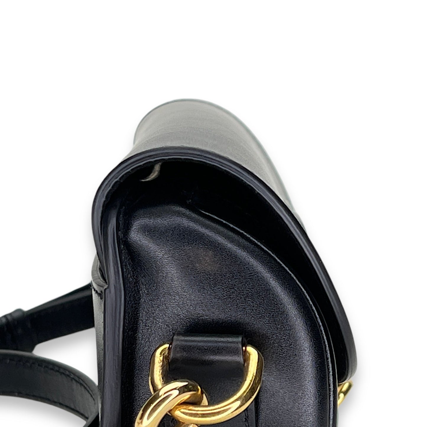 Bobby East West Crossbody bag in Calfskin, Gold Hardware