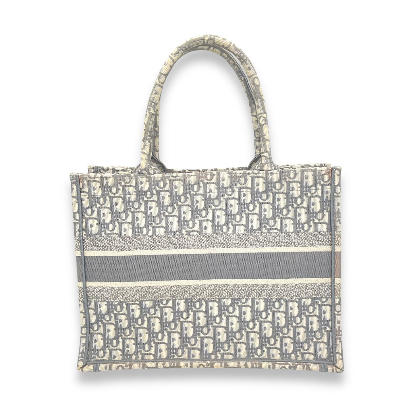 Book Tote Medium Grey Tote Bag in Canvas