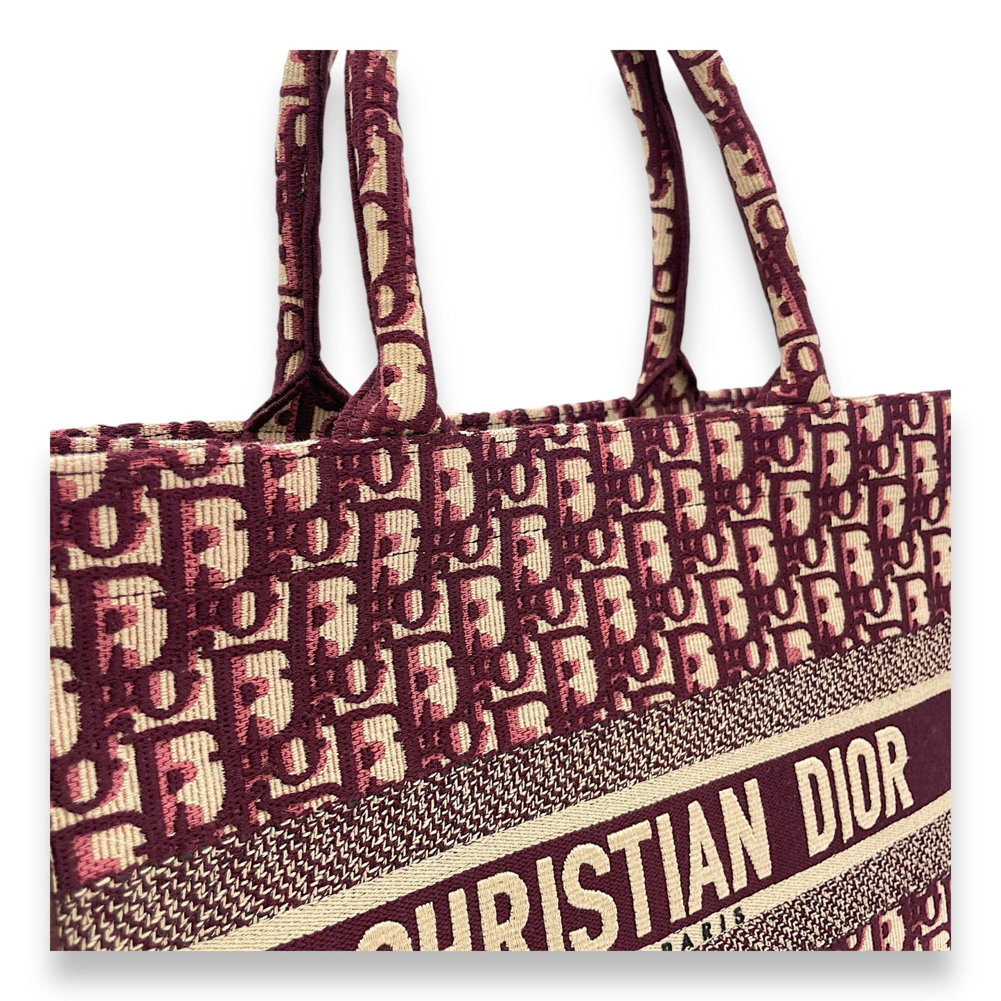 Book Tote Medium Maroon Tote Bag in Canvas