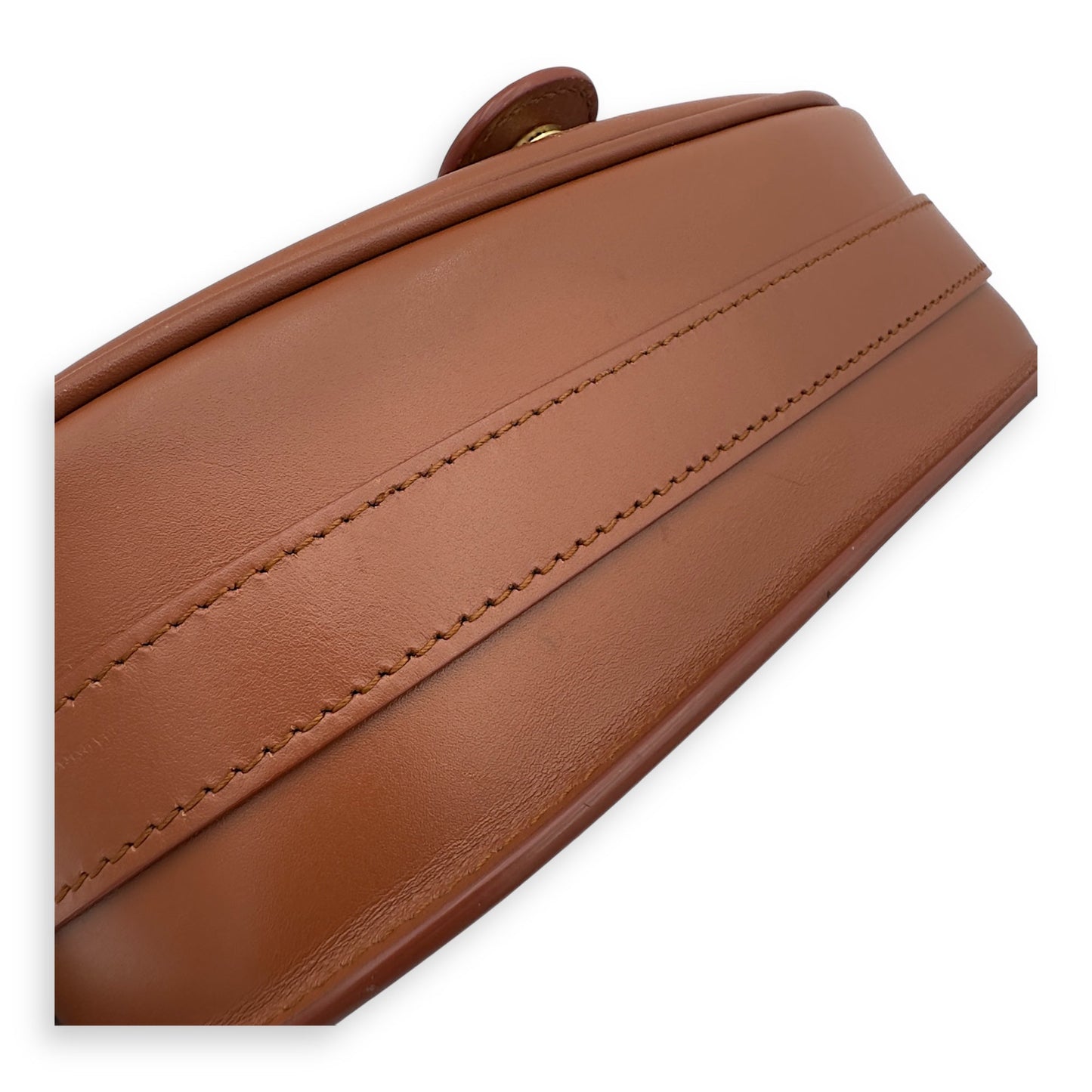 Bobby Shoulder Bag Brown in Calfskin, Gold hardware