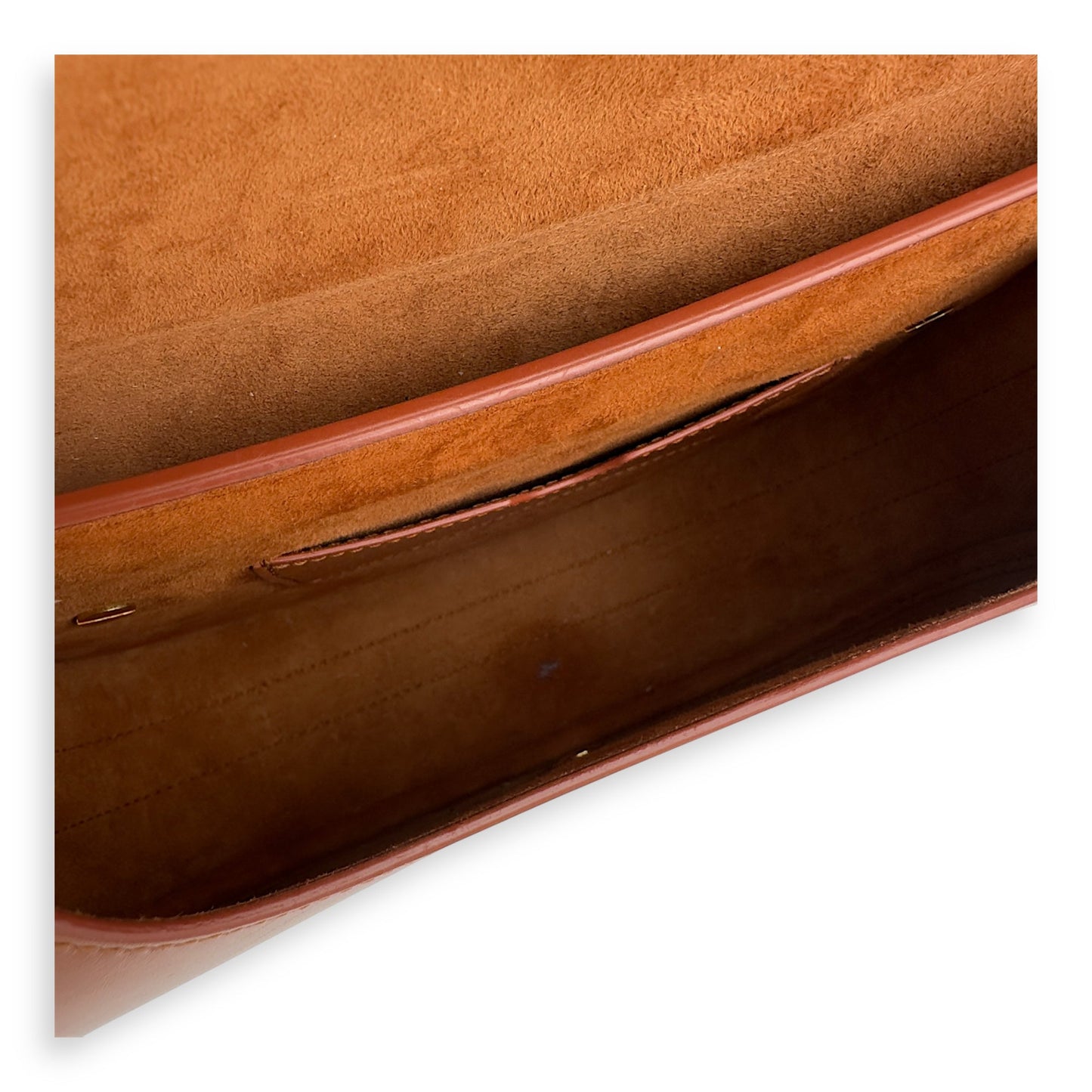 Bobby Shoulder Bag Brown in Calfskin, Gold hardware