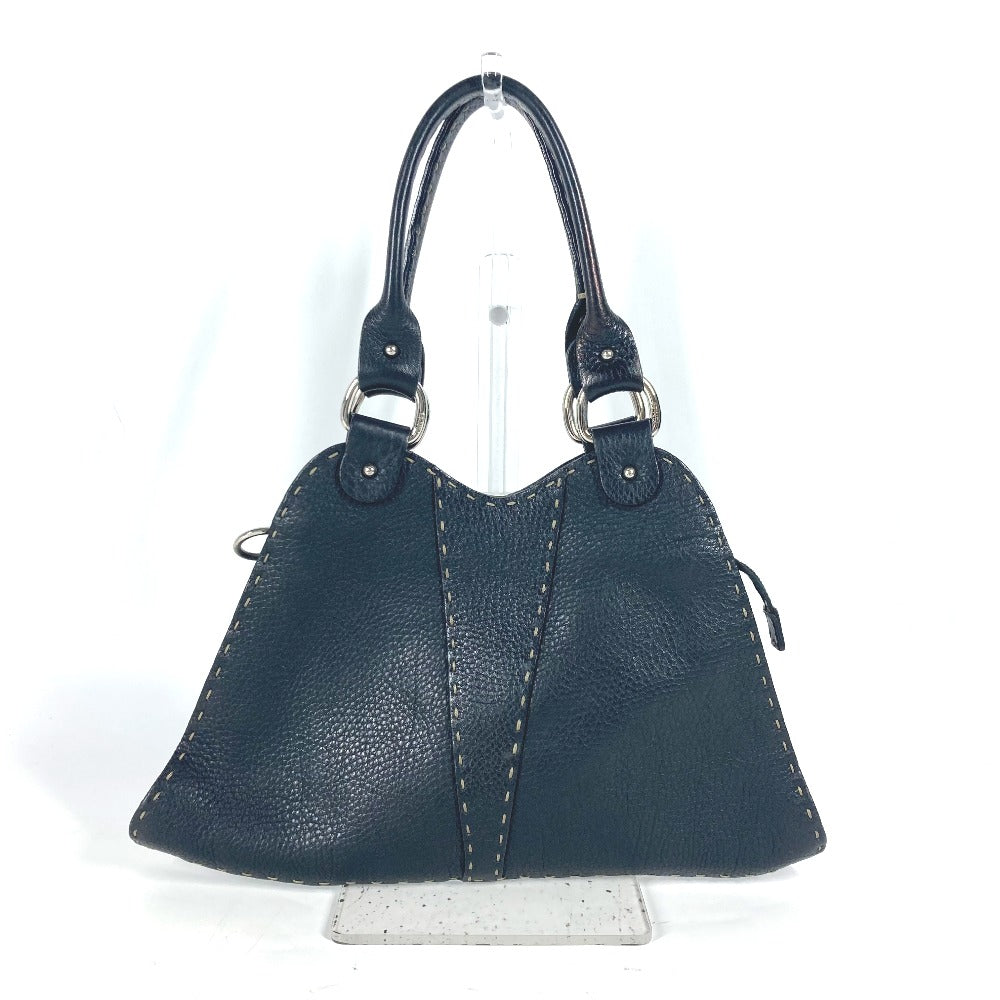 FENDI Handbag 8BR264 leather black Celeria Women Used