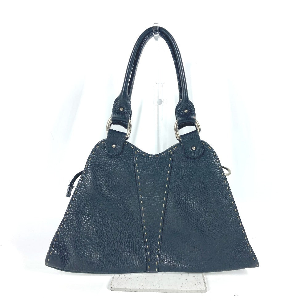 FENDI Handbag 8BR264 leather black Celeria Women Used