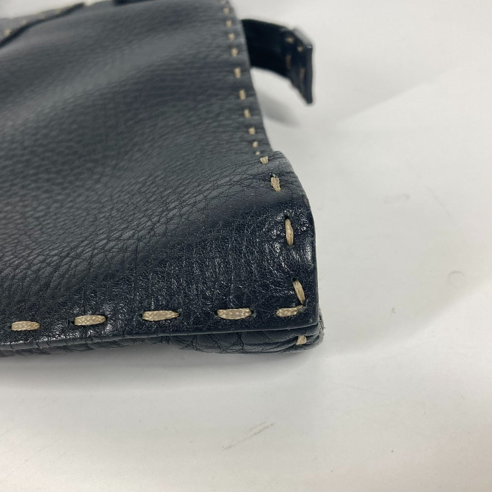 FENDI Handbag 8BR264 leather black Celeria Women Used