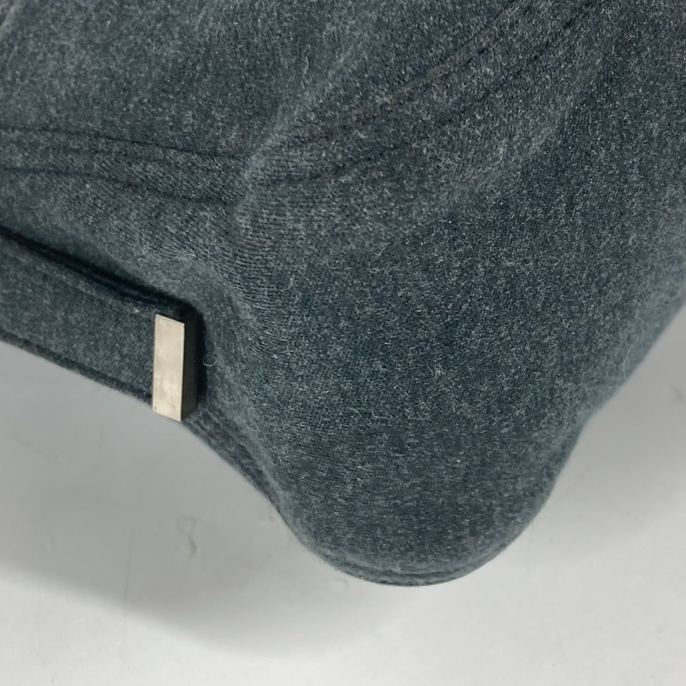 FENDI Shoulder Bag Jersey gray Mamma Bucket logo