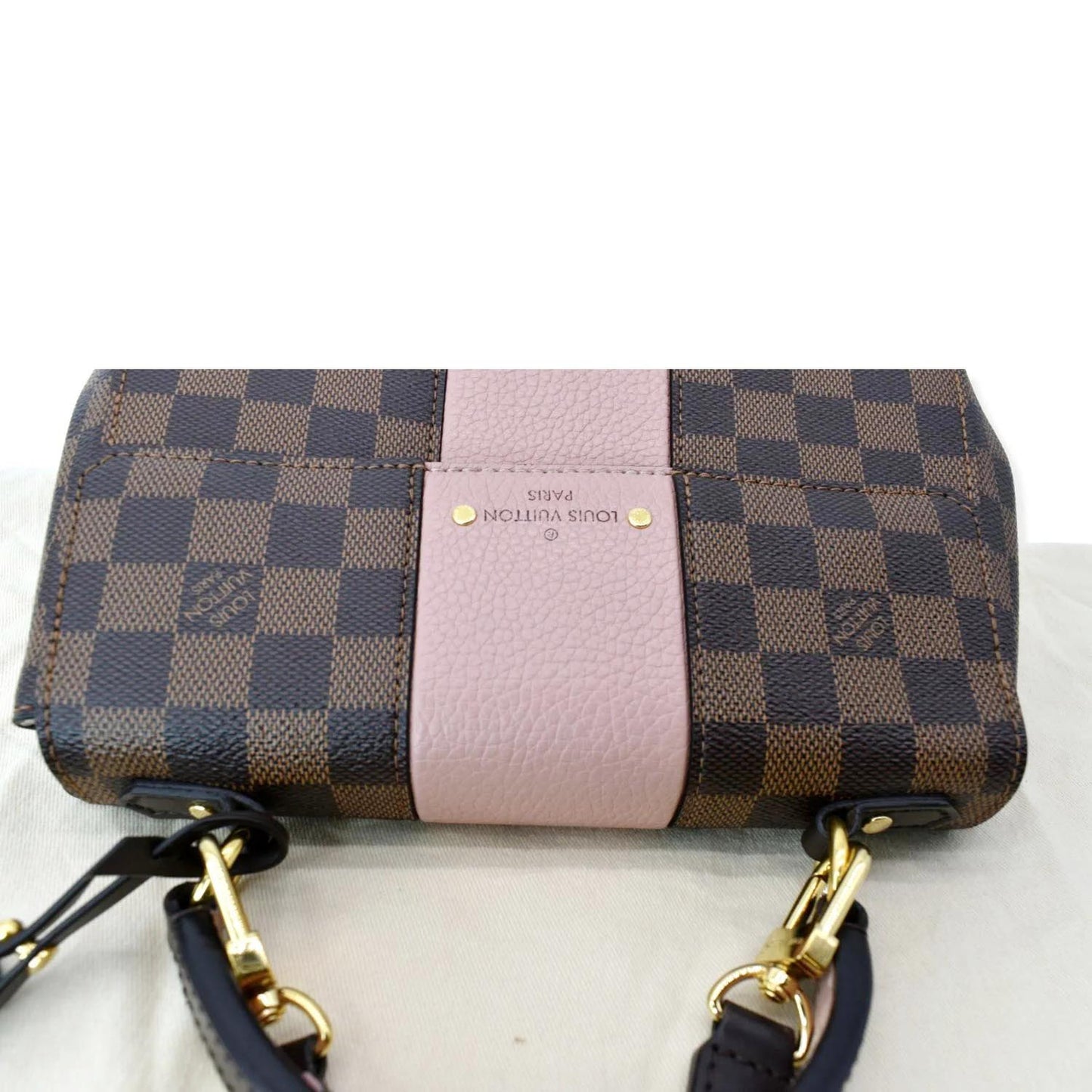 LOUIS VUITTON Bond Street BB Damier Ebene Crossbody Bag Magnolia