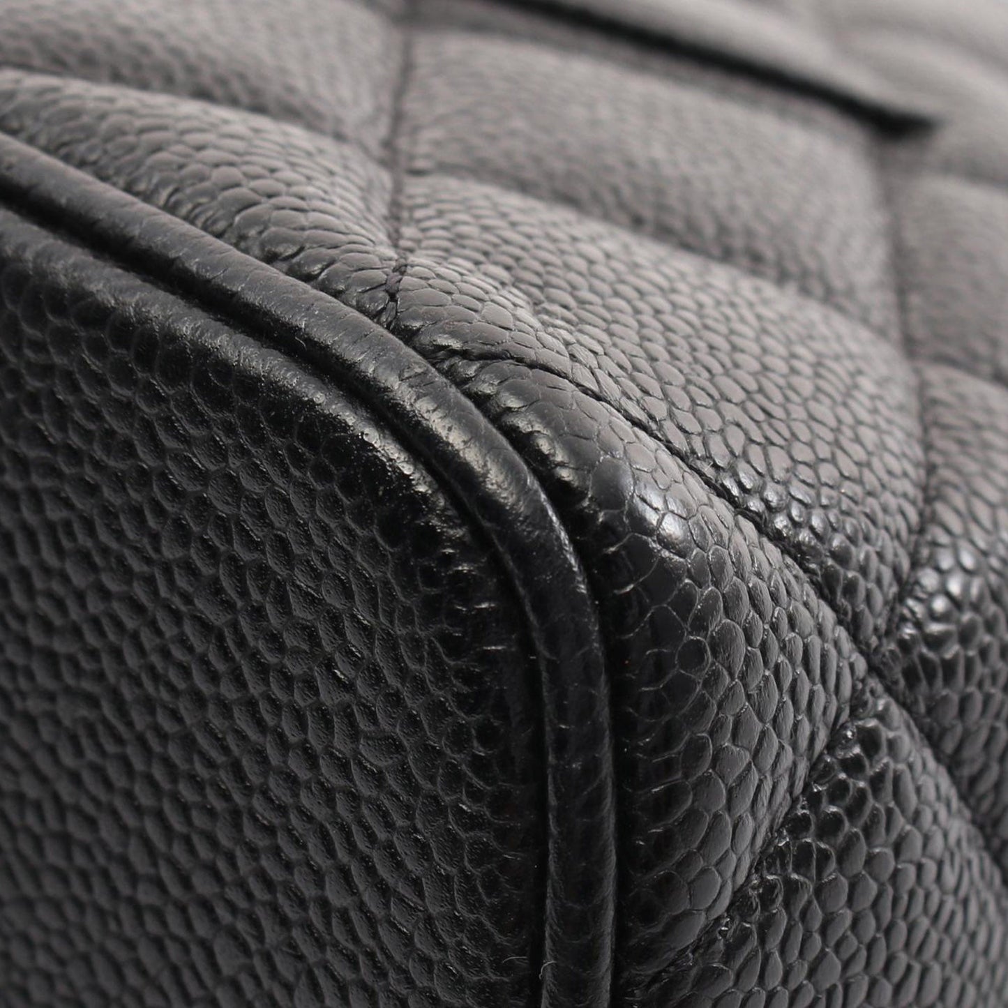 Black Chanel Caviar Medallion Tote