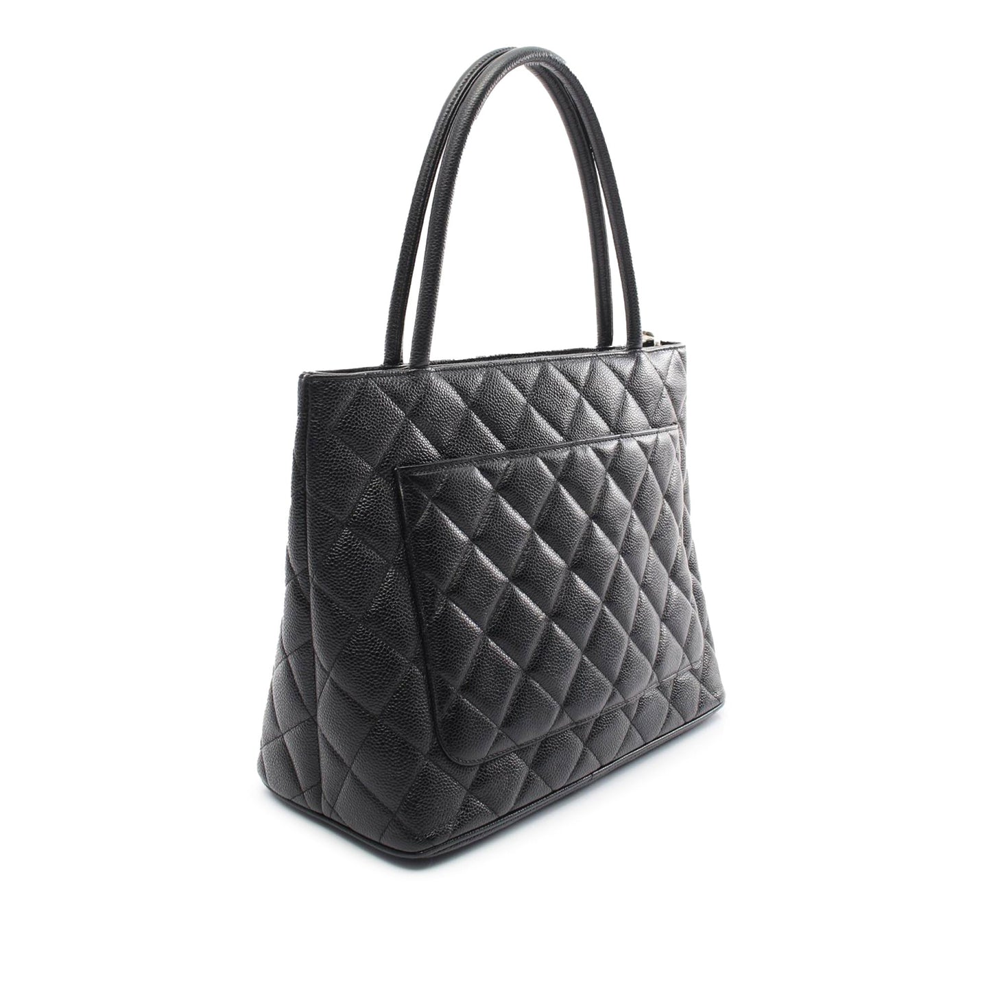 Black Chanel Caviar Medallion Tote