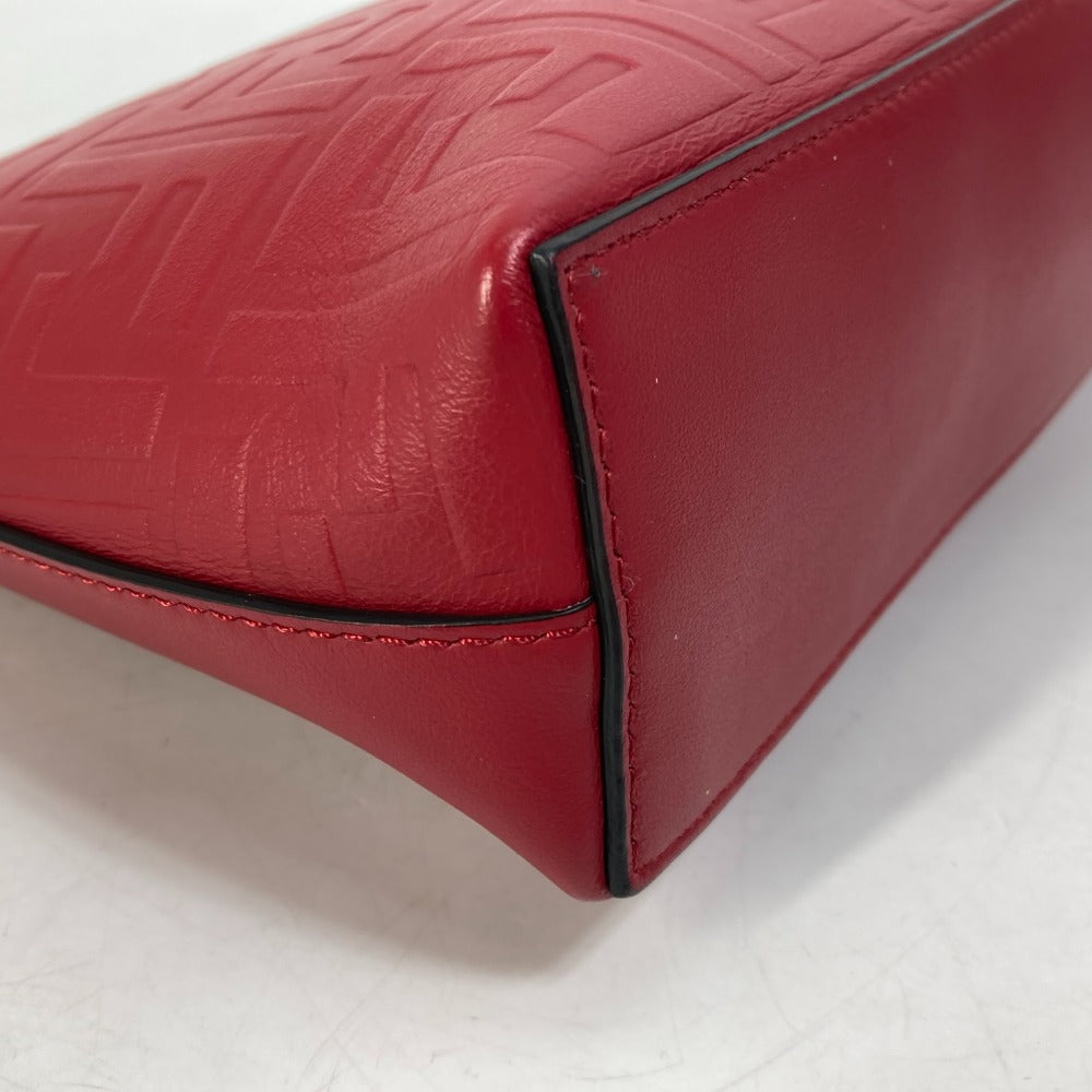 FENDI Clutch bag 7N0106 leather Red Zucca mens Used