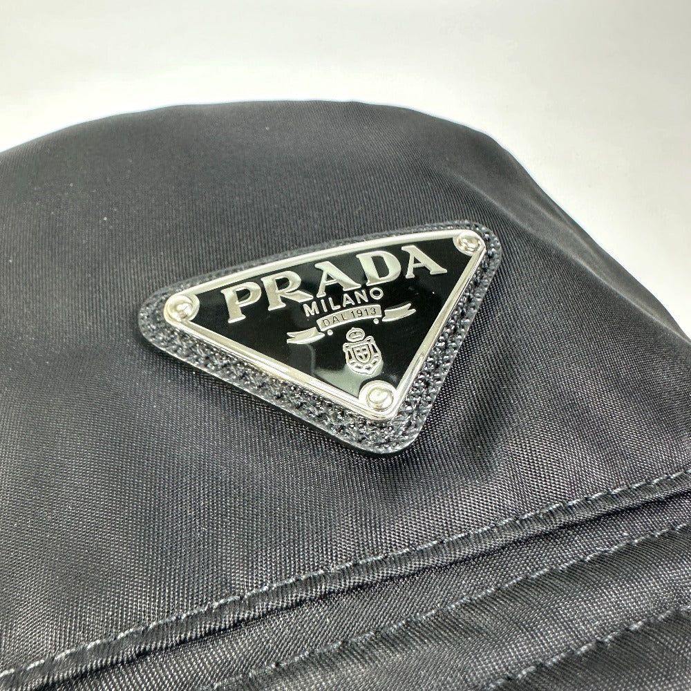 PRADA hat 2HC137 Nylon black Triangle logo Re Nylon unisex(Unisex) XL Used