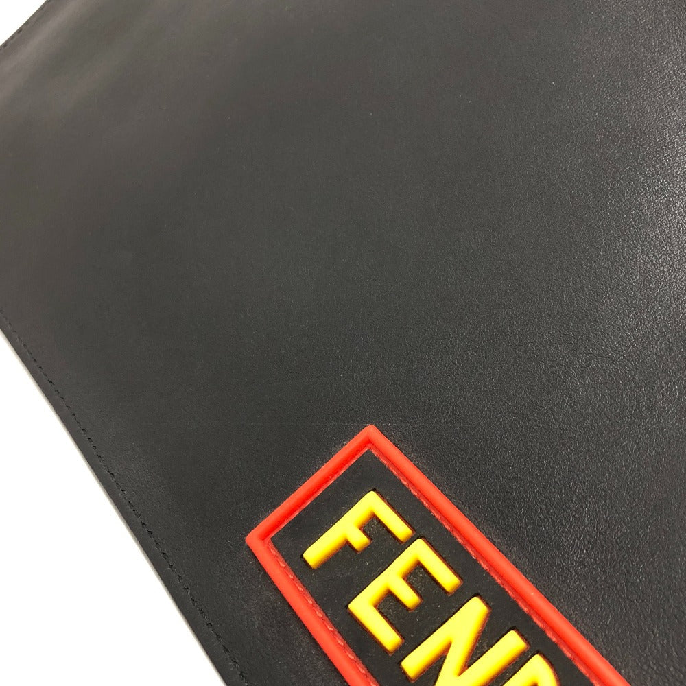 FENDI Clutch bag 7N0078 leather black LOVE mens Used