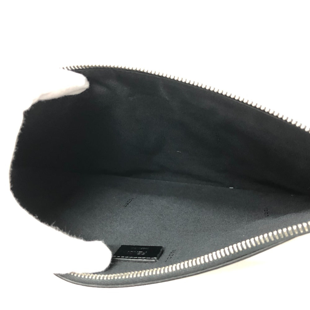 FENDI Clutch bag 7N0078 leather black LOVE mens Used