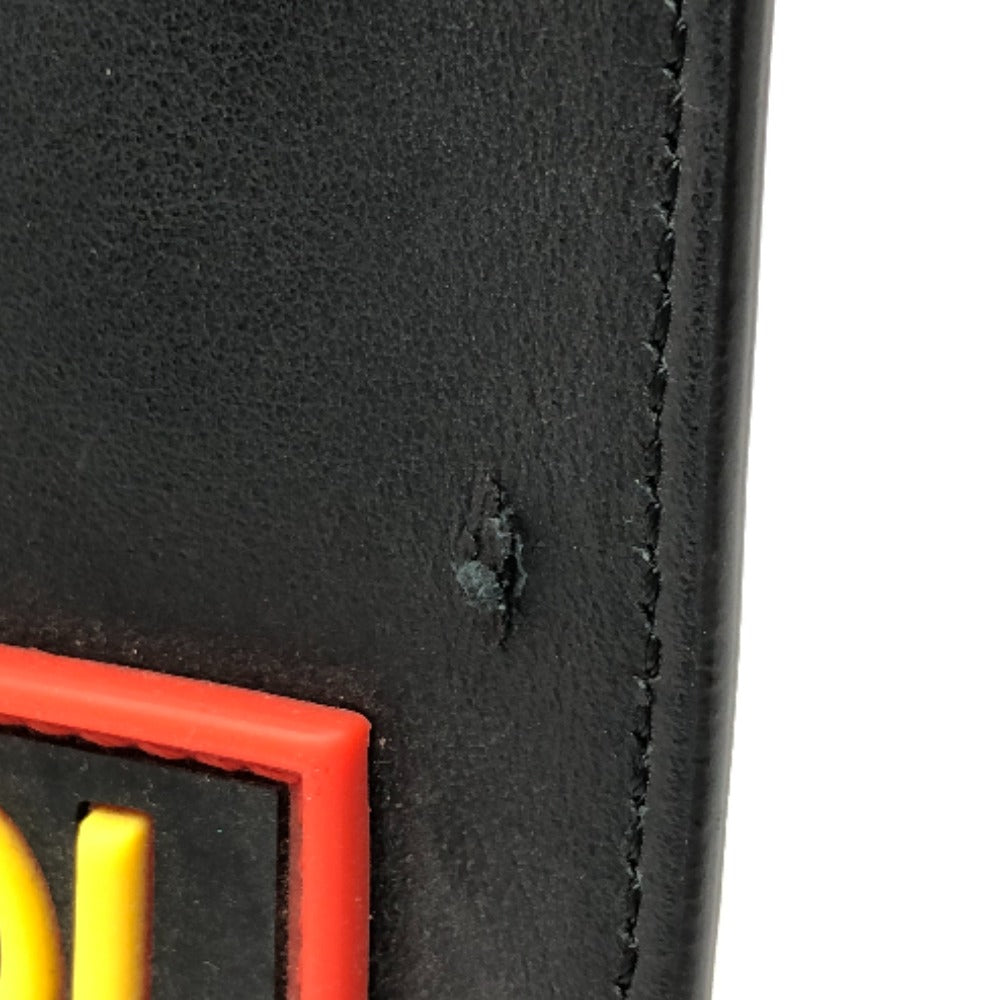 FENDI Clutch bag 7N0078 leather black LOVE mens Used
