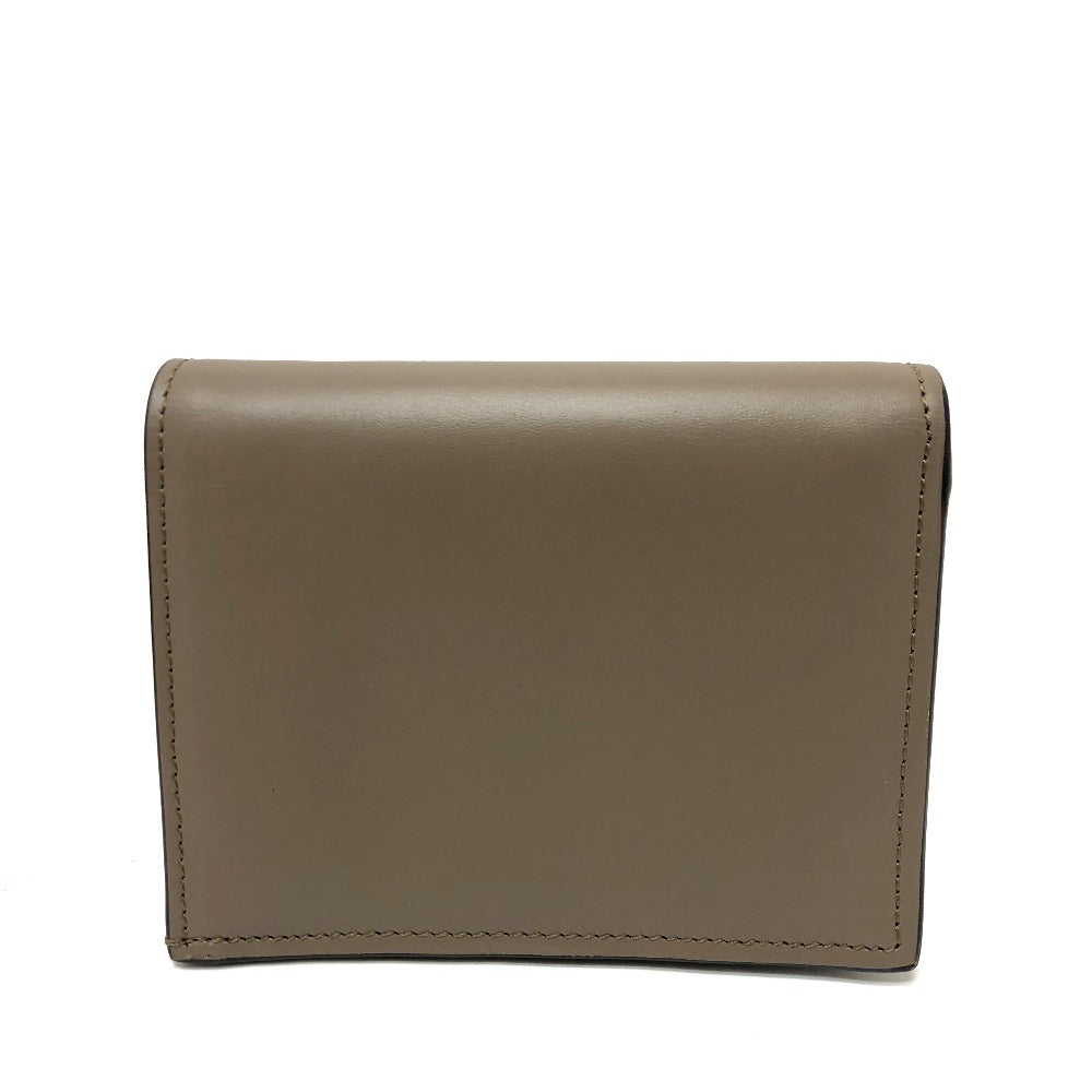 FENDI Folded wallet 8M0420 leather Brown logo Women Used