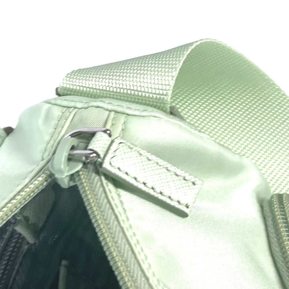 PRADA Shoulder Bag 1BD953 Nylon green Triangle logo plate Re-Nylon Women Used