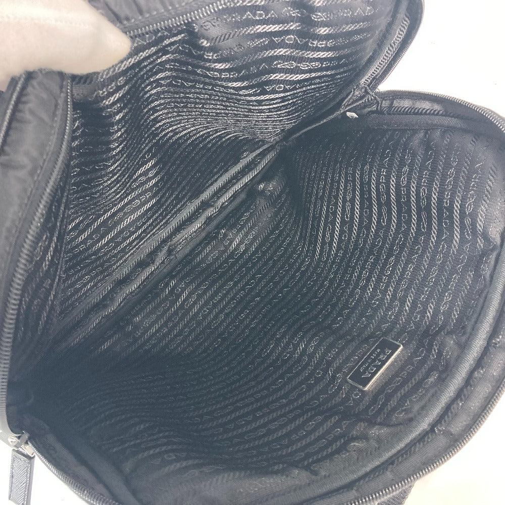 PRADA Business bag VA0609 Nylon black Document bag Briefcase PC bag Computer case Triangle logo plate