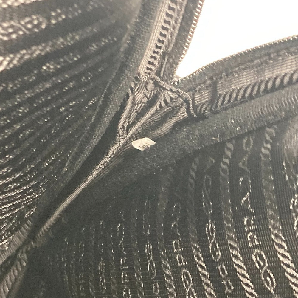 PRADA Business bag VA0609 Nylon black Document bag Briefcase PC bag Computer case Triangle logo plate