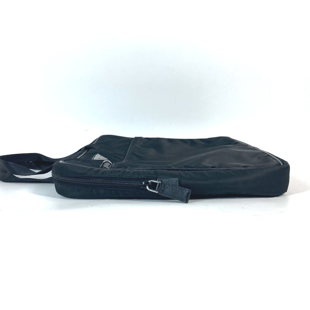PRADA Business bag VA0609 Nylon black Document bag Briefcase PC bag Computer case Triangle logo plate