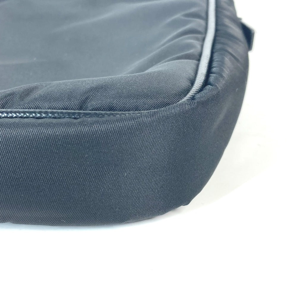 PRADA Business bag VA0609 Nylon black Document bag Briefcase PC bag Computer case Triangle logo plate