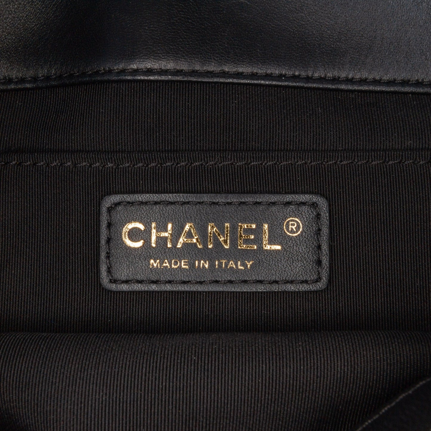 Black Chanel Chevron Lambskin Fold Up Again Clutch